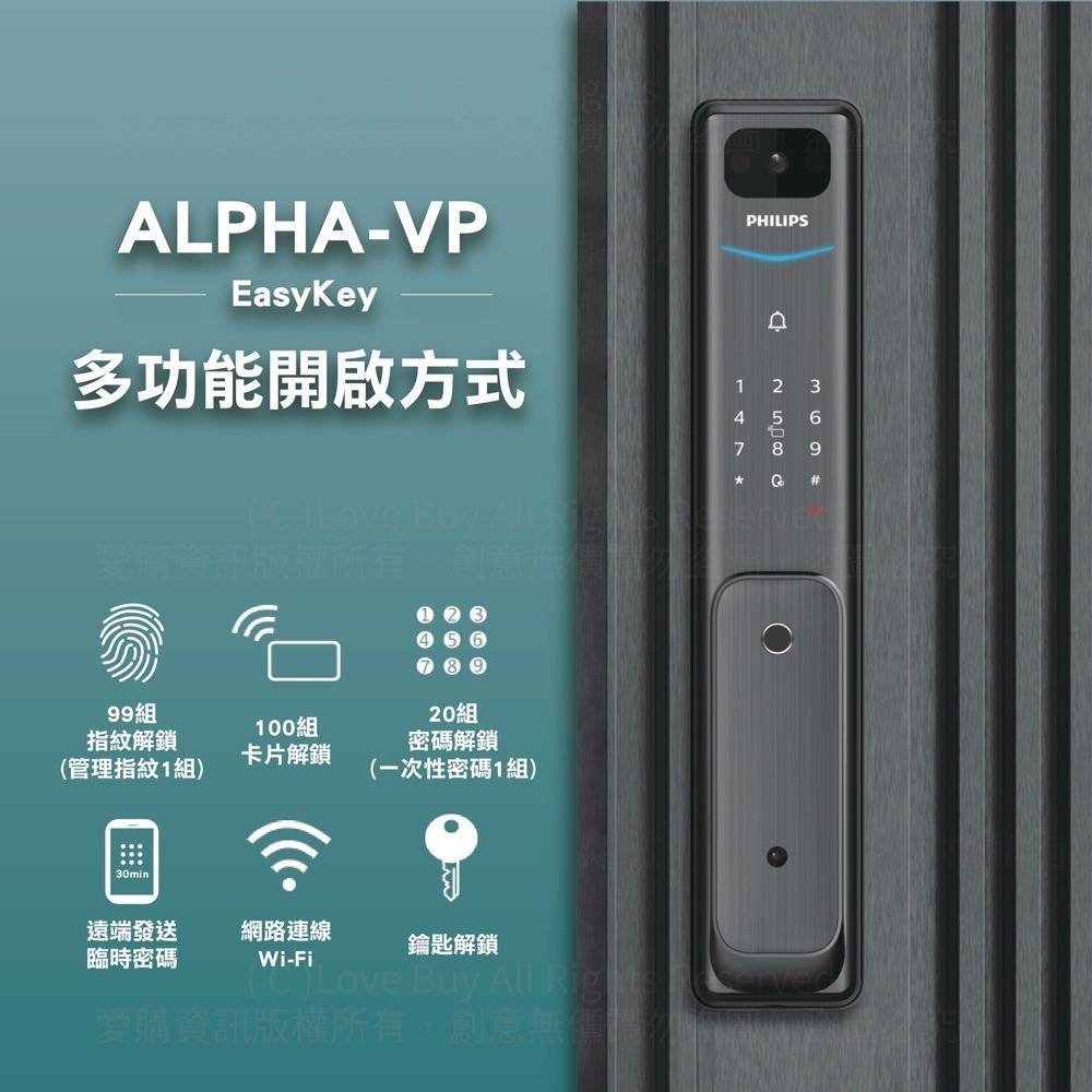 飛利浦電子鎖Alpha Vp Philips alpha Vp