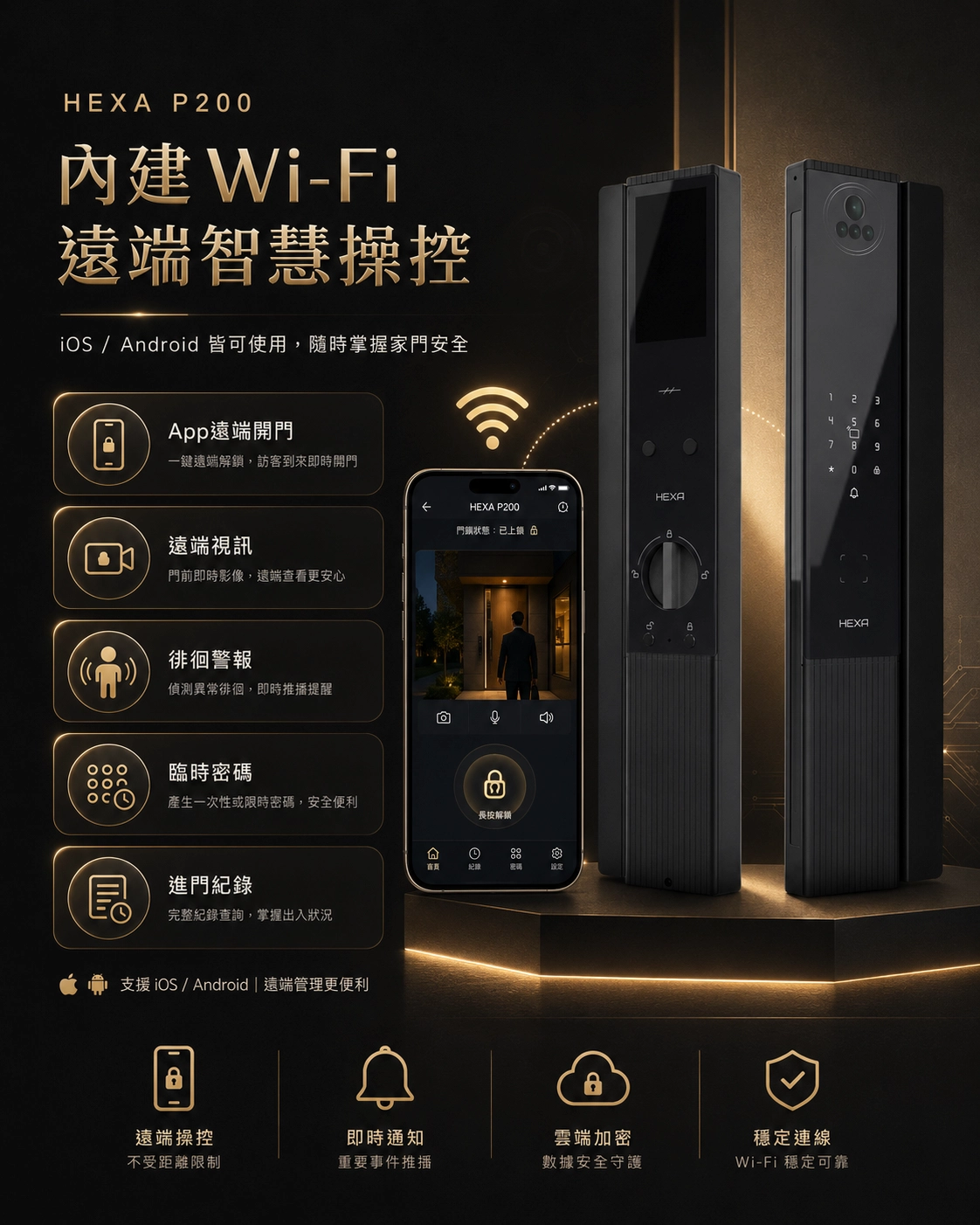 HEXA P200 App 遠端控制功能