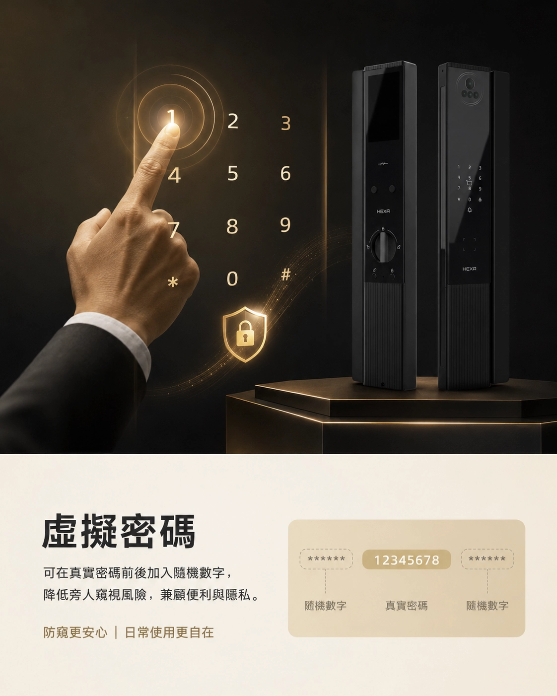 HEXA P200 亂碼保護功能